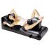 Louisiana Lounger - Sex-Sofa mit eingebautem Vibrator (schwarz)