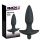 Black Velvet Analplug Vibrator - Medium