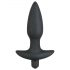 Black Velvet Analplug Vibrator - Medium