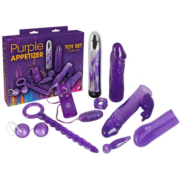 You2Toys - Purple Appetizer - Vibrator-Set (9-teilig) 