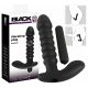 Black Velvet gerippter Vibrator - Medium (Schwarz) 