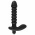 Black Velvet gerippter Vibrator - Medium (Schwarz) 