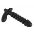 Black Velvet gerippter Vibrator - Medium (Schwarz) 