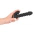 Black Velvet gerippter Vibrator - Medium (Schwarz) 