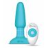 b-Vibe - drehende Perlen, akkubetriebener Analvibrator (türkis) 