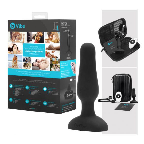 b-Vibe Novice - Anfänger Anal Vibrator (schwarz) 