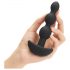 b-Vibe - dreifach perlender, wiederaufladbarer Analvibrator (schwarz)