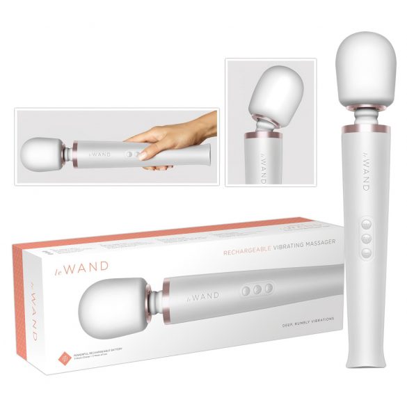 le Wand - exklusiver, akkubetriebener Massager Vibrator (Weiß) 