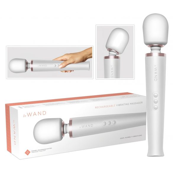 le Wand - exklusiver, kabelloser Massagevibrator (weiß)