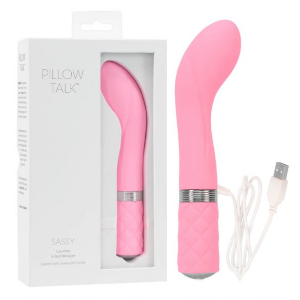 Pillow Talk Sassy - wiederaufladbarer G-Punkt-Vibrator (pink) 