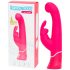 Happyrabbit G-Punkt - wasserdichter, akkubetriebener Vibrator mit Klitorisschiene (pink)