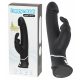 Happyrabbit Realistic – wasserdichter, aufladbarer Vibrator mit Klitorisarm (schwarz)