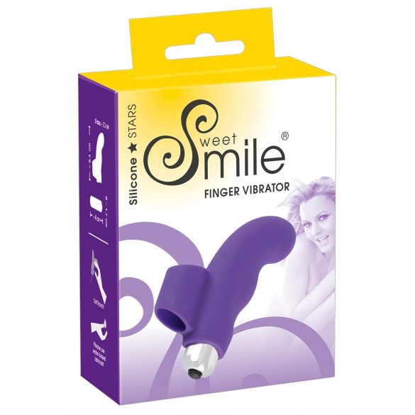 SMILE Finger - Wellenförmiger Silikon Fingervibrator (Lila)