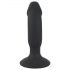 Black Velvet - Akku Analvibrator mit Penis (schwarz)