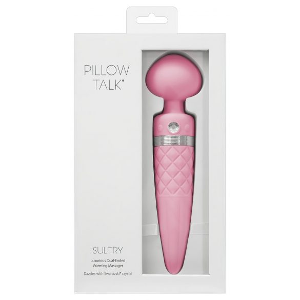 Pillow Talk Sultry - beheizbarer 2-Motoren-Vibrator (pink)