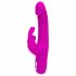 Happyrabbit Realistic Slim - wiederaufladbarer Vibrator mit Klitorisarm (lila) 