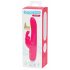 Happyrabbit Curve Slim - wasserdichter, akkubetriebener Vibrator mit Klitorisarm (pink) 