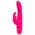 Happyrabbit Curve Slim - wasserdichter, akkubetriebener Vibrator mit Klitorisarm (pink) 