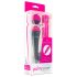 PalmPower Wand - USB-betriebener Massagevibrator mit Powerbank (pink-grau) 