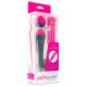 PalmPower Wand - USB-betriebener Massagevibrator mit Powerbank (pink-grau) 