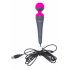 PalmPower Wand - Massage-Vibrator mit Powerbank (pink-grau)