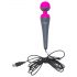 PalmPower Wand - Massage-Vibrator mit Powerbank (pink-grau)