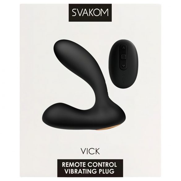 Svakom Vick - wasserdichter Prostata- und G-Punkt-Vibrator (schwarz) 