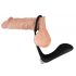 Black Velvet - aufladbarer, silikon Anall Vibrator mit Penisring (schwarz) 