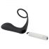 Black Velvet - aufladbarer, silikon Anall Vibrator mit Penisring (schwarz) 