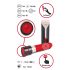 You2Toys - Akkubetriebener Lippenstift-Vibrator (Rot-Schwarz) 