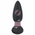 Black Velvet - wiederaufladbarer, kabelloser, rotierender Perlen-Analvibrator (schwarz)