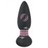 Black Velvet - wiederaufladbarer, kabelloser, rotierender Perlen-Analvibrator (schwarz)