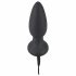 Black Velvet - wiederaufladbarer, kabelloser, rotierender Perlen-Analvibrator (schwarz)