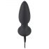 Black Velvet - wiederaufladbarer, kabelloser, rotierender Perlen-Analvibrator (schwarz)