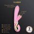 G-Vibe GRabbit - wiederaufladbarer G-Punkt Vibrator mit 3 Motoren (Pink)