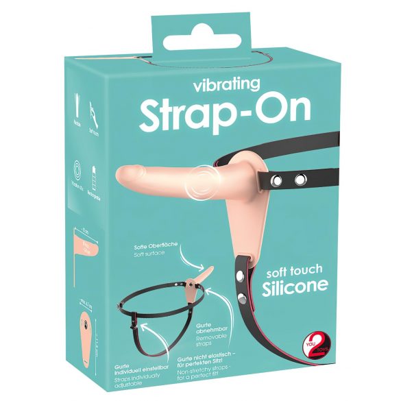 You2Toys - Strap-On - Aufladbarer, Anlegbarer Vibrator (Natur) 