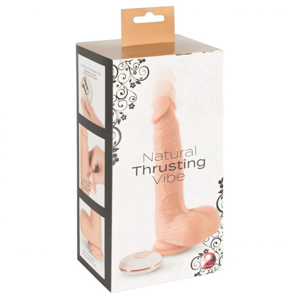 You2Toys - Natural - Rechargeable, Wireless, Thrusting Vibrator (Natural) 