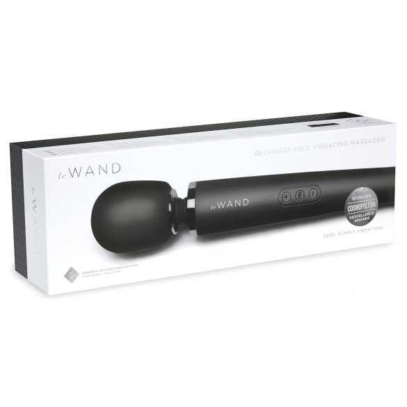 Le Wand Petite - exklusiver, akkubetriebener Massagevibrator (schwarz) 