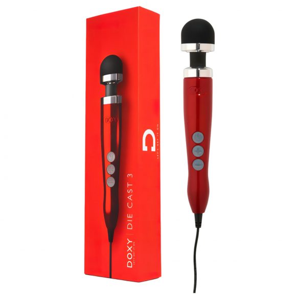 Doxy Die Cast 3 Wand - Netzvibrator Massager (Rot) 