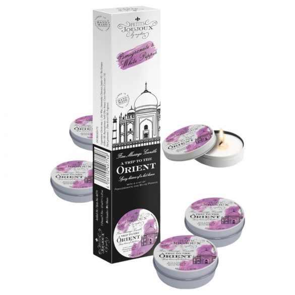 Petits Joujoux - Massagekerzen - Granatapfel-Weißer Pfeffer (5 x 43ml) 