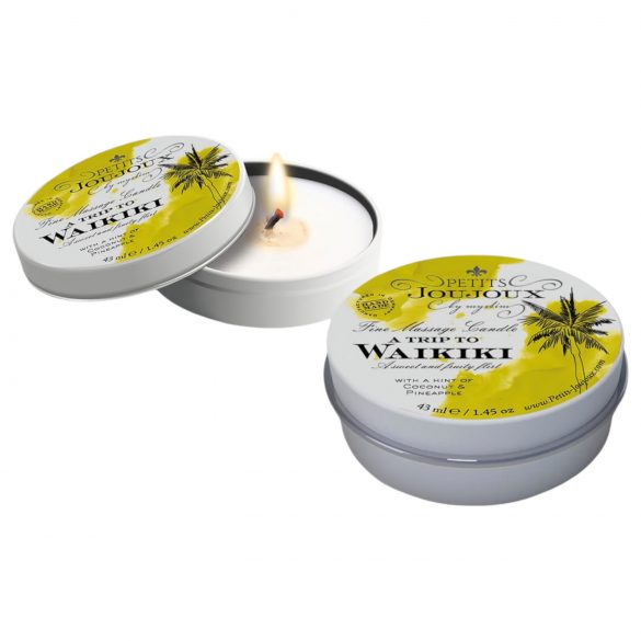 Petits Joujoux Waikiki - Massagekerze - Kokosnuss-Ananas (43ml) 