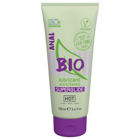 HOT BIO Superglide Anal - veganer, wasserbasierter Anal-Gleitmittel (100ml)