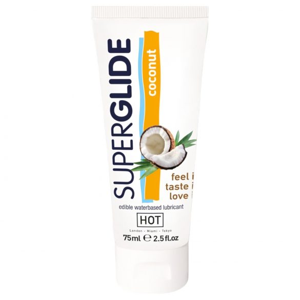 HOT Superglide Kokosnuss - essbares Gleitgel (75ml) 