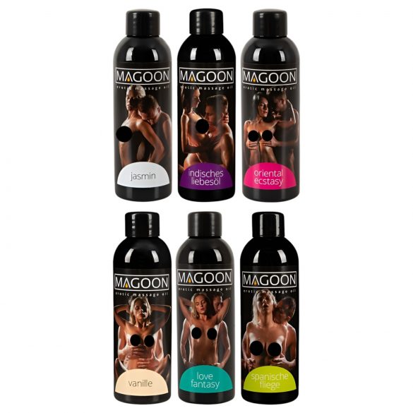 Magoon Massageöle im Set (6 Stück * 100 ml)