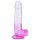 Sunfo - realistische Dildo mit Saugnapf und Hoden - 22cm (transparent-lila)