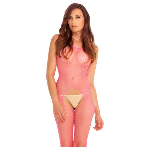 Rene Rofe - Netz-Catsuit (S-L) - Pink 