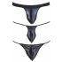 Svenjoyment - Herren Tanga Set - Schwarz (3-teilig) S-L 