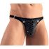 Svenjoyment - Glitzer Herren-Tanga (schwarz) - M