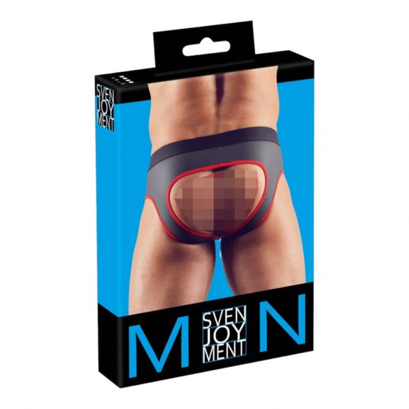 Svenjoyment - offener Jockstrap (schwarz-rot)  - M