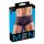 Transparente, gestreifte Boxershorts (schwarz) 